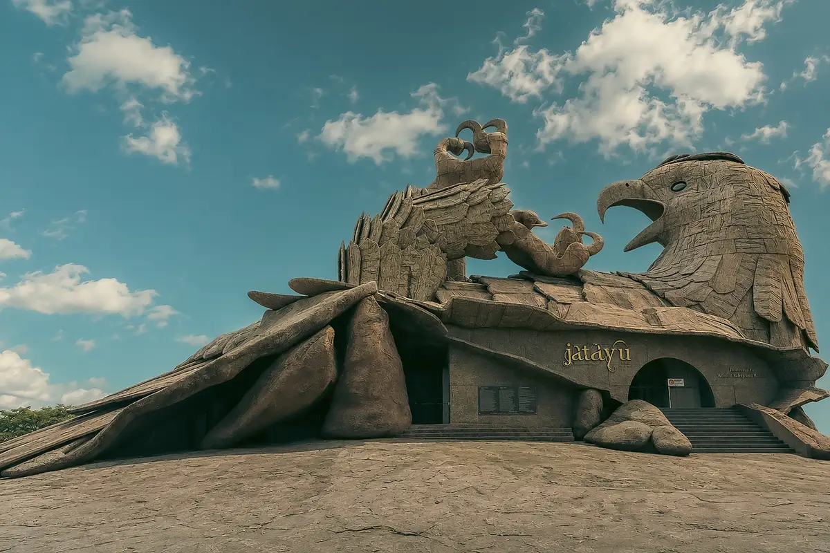 world's largest bird sculpture - Jatayu Kerala 2026